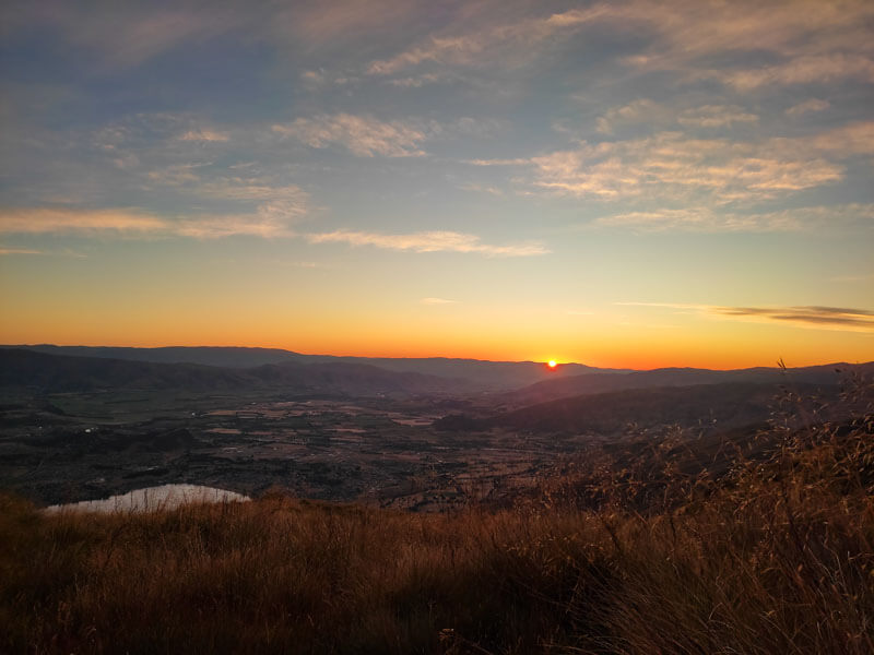 Sonnenaufgang vom Gipfel des Mount Roy